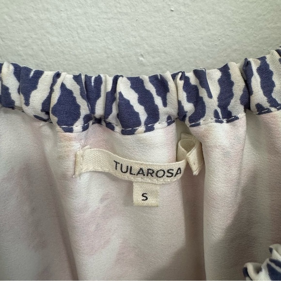 Tularosa Taylor Off Shoulder Dress in Cobalt & Rust - Picture 6 of 6